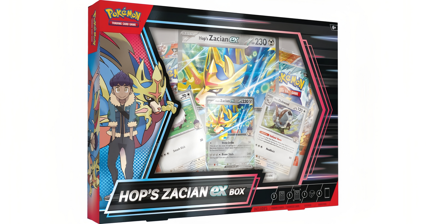 Pokémon TCG: Hop’s Zacian ex Box